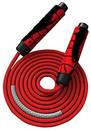 Corde à Sauter, Jump Rope Réglable sans Enchevêtrement avec Roulements à Billes Rapides, Poignée Anti-Glissant en Mousse à Mémoire & Blocs de Poids, pour Pro Sport, Boxe, Fitness