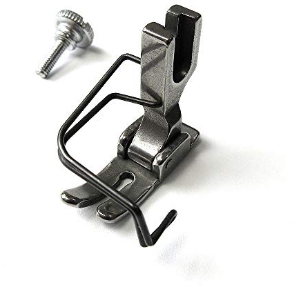EVERNICE Industrielle Nähmaschine Geradstichfuß + Fingerschutz, P351G, Metall, Nähfuß für industrielle Nähmaschinen