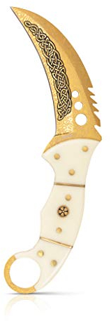 JARL Talon Messer Scharf Premium Replica CSGO - Sammlermesser - Feststehende Klinge Real Steel - Kollektion, Survival, Camping, Tactical, Outdoor Knife Stainless Steele für CSGO Fans