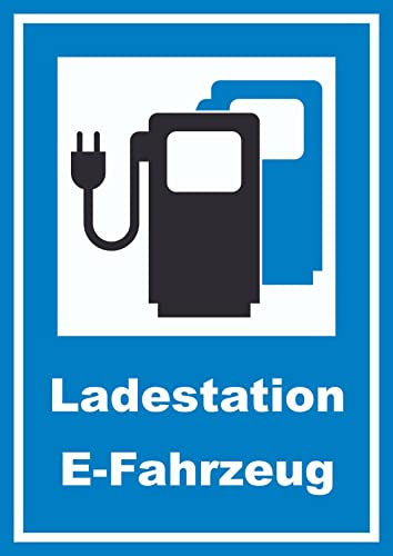HB-Druck Ladestation Elektrofahrzeuge Schild A4 (210x297mm)