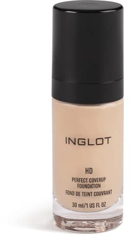 Inglot HD Perfect Coverup Foundation, Für einen langanhaltenden Effekt mit HD Pigmenten, Hypoallergen, natürliches, makelloses Aussehen, mit weißen Trüffelextrakts, 30 ml : 71