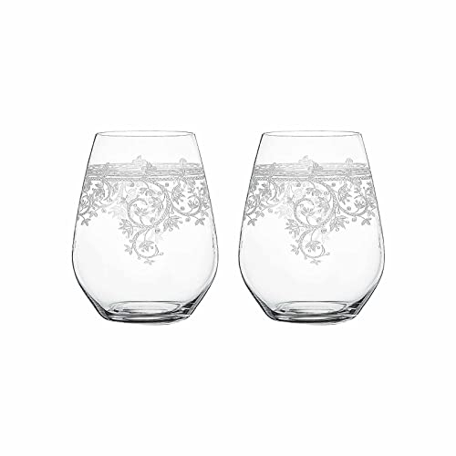 Spiegelau Arabesque 4192264 - Set di 2 bicchieri in vetro di cristallo, 460 ml