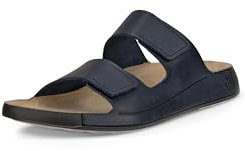ECCO Men's Cozmo Two Band Sandal, Navy, 7.5 UK