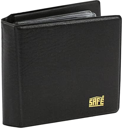 SAFE 401 Taschenalbum für Pins mit 4 Blättern und heraunehmbarer, blauer Samteinlage | 110 x 110 mm