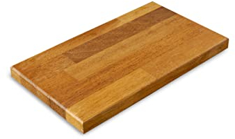 Iroko Chopping Board, Wooden Cutting and Serving Board, Meat Cutting Board, Kitchen Blog Cutting Board, Fruit&Vegetable Chopping Board (45-30-2,7cm)