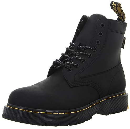 Dr. Martens 31190001 8 Eye Boot Men Black Connection Wp & Black Coated Nylon UK 6.5