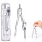 1 pièce compas professionnel avec mines de rechange, compas lycee compas simple compas college compas architecte compas metal compas a vis enfant crayon dessin professionnel compas