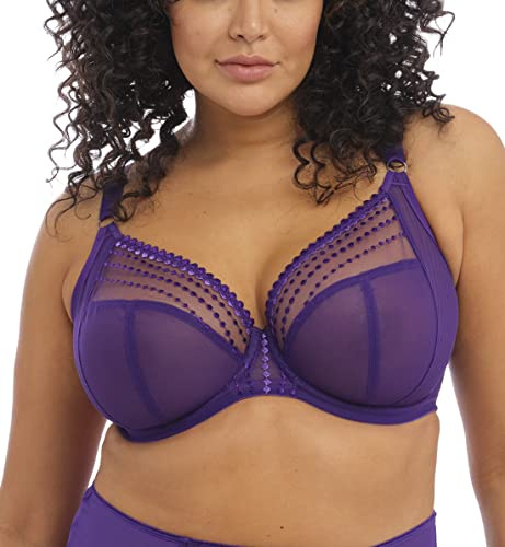 Elomi Women's Plus Size Matilda Underwire Plunge Bra with J-Hook, Jae, 42E