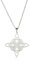 EUEAVAN Hexenknoten Halskette für Frauen Mädchen - Irischer Keltischer Knoten Trinity Pentagramm Ankh Kreuz Triquetra Trinity Knoten Wikinger Amulett Wiccan Schmuck Geschenk (Triquetra Silber)
