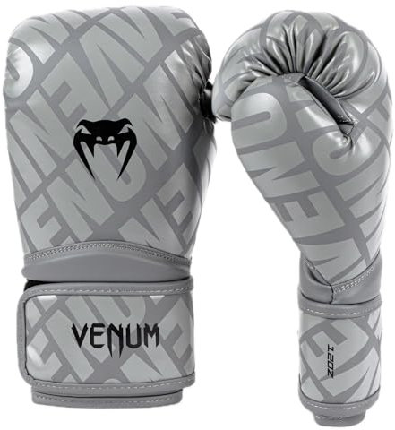 Venum, Contender 1.5 XT Boxhandschuhe, Unisex Erwachsene, 10 Oz, Grau/Schwarz