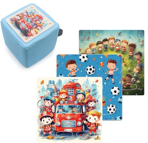 Schutzfolie für Toniebox 3er Set,Schutzcover selbstklebend,Schutzfolie Aufkleber passend Sticker für die Toniebox Zubehör, Motivauswahl (Typ 7)