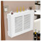 SARUEL WiFi Storage Box Router & Modem Storage Cabinet White 47x36x11cm Living Room Modern Wall-Mounted