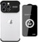 aidvaia Frameless Phone Case Compatible with iPhone 12 Pro Max Case, Aluminium Large Window Camera Lens Protector,TPU Silicone Minimalist Protective Case Black.