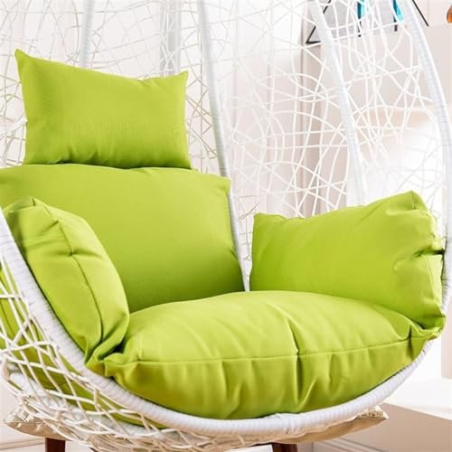 ATLION 2 Pcs Hanging Egg Chair Cushion - Waterproof Outdoor Single Seat Swing Egg Chair Cushion with Zipper(F)