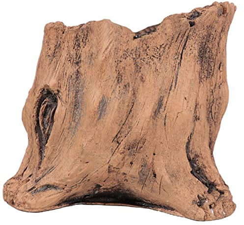 BESPORTBLE Zement-Blumentopf im Holz-Look – Deko-Pflanzgefäß für Sukkulenten, Kakteen & Büro-Accessoires