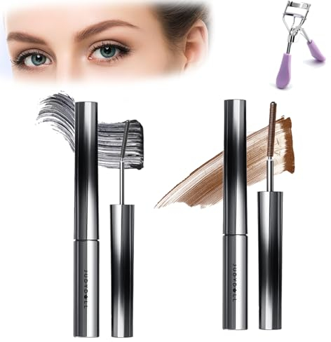 Judydoll Mascara,Vervaci Iron Rod Mascara,Judy Doll Mascara,Judy Doll Iron Brush Mascara,Judydoll - 3D Curling Eyelash Iron Mascara (D+E)