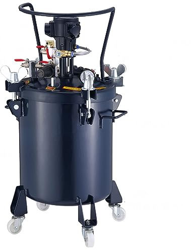 30L Pressure Pot Paint Tank with Automatic Stirring for Large Volume Painting and Autobody - Air Tools Pressure Pot with Regulator Pressure Gauge