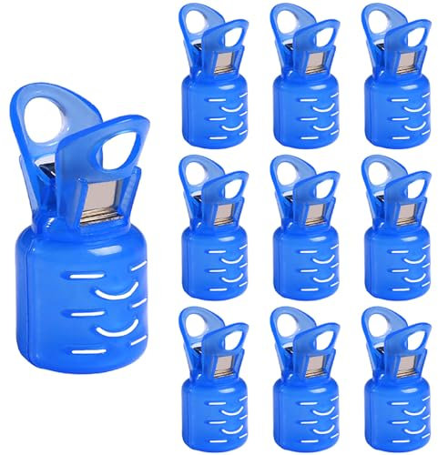 10-Pack Squid Jig Hook Protectors Portable Fishing Hook Covers Fishing Jigs Lure Covers for Protecting Tackle, Blue