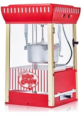 UQACHG Machine à Pop-Corn nostalgique, Bouilloire Professionnelle de Table, pour Faire du Pop-Corn Vintage