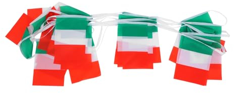 BESPORTBLE Italienische Fanflaggen Girlande Teiliges Mini Fahnen Für Dekoration Sportevents Und Feiern Vielseitig Einsetzbar Für Innen Und Außenbereiche