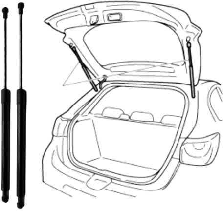 2 soportes de elevación y amortiguadores para portón trasero de para Nissan Pathfinder Terrano 1987-1995