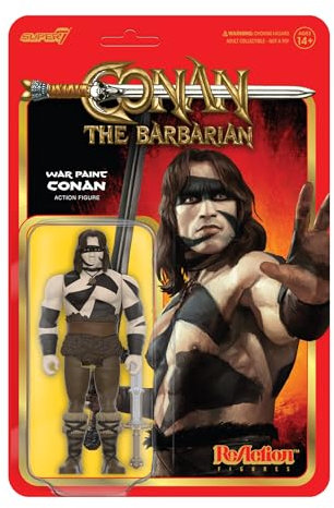 SUPER7 Conan The Barbarian Reaction Figures Wave 02 - Conan (War Paint) Action Figure