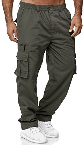 Pantalon Cargo Tactique Militaire Homme - Jogging Treillis Noir pour VTT et Travail