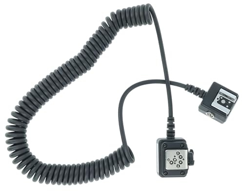 vhbw TTL Blitzkabel kompatibel mit Nikon D800 | D7000, D7100, D700, D5200, D70, D60, D600, D80 Kamera, Blitzgerät - Synchronkabel, 150cm
