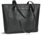 BITUOR Handtasche Damen Groß Shopper Tasche Tote Bag PU Leder Handtaschen Damen Wasserdichte Leder Tote Bag Arbeitstasche Schultertaschen Umhängetasche Henkeltasche für Business Büro Schule Schwarz