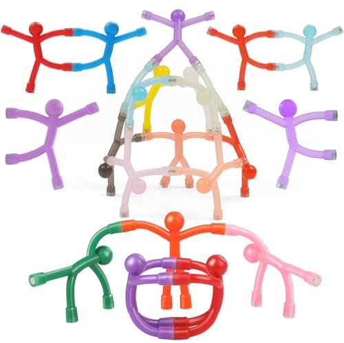 CERICAI 12 Pack Fridge Magnets Men, Fun, Whimsical, Multi-colored Rubber Decorative Magnets