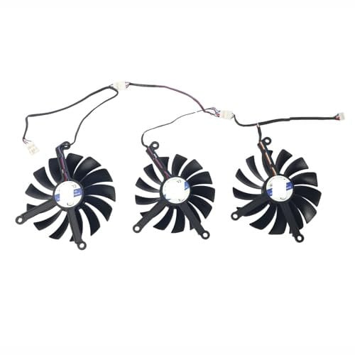 BDAKQJV Scheda Grafica Ventola for Scheda Video CF1015U12D da 95 mm, CF9015U12D da 87 mm for Merc 319 AMD RX 6800 6900XT 6800XT GPU.(Fan - 3PCS)