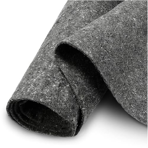 TeichVision Toile non-tissée pour bassin de 500 g / non-tissé pour bassin et piscine 18 m x 2 m / non-tissé de protection comme tapis de piscine / tapis de sol de piscine en gris