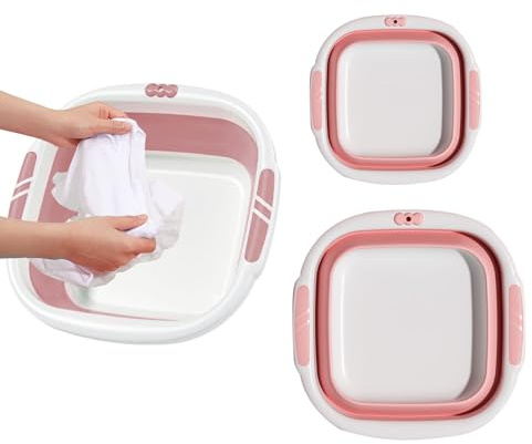 Mppchhn Faltbare Waschschüssel - Gesichtswaschwanne | Tragbare Fußbadewanne Platzsparend Für Camping Kleidung Badezimmer Wäschewanne