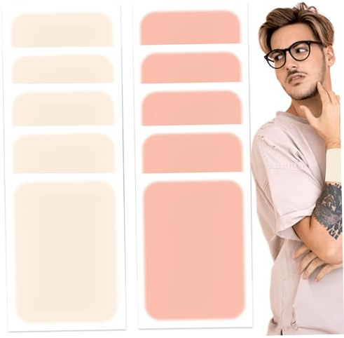 Tattoo-Abdeckungspflaster, 10 Stück, wasserdichtes Tattoo-Abdeckungsband, 2 Farben, atmungsaktiver Concealer-Aufkleber, ultradünne Haut, unsichtbar für Narben und Muttermale, Stil 1..