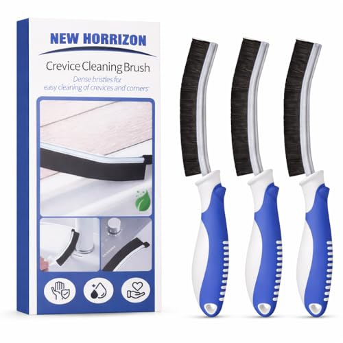 New Horrizon 3 Pack Crevice Cleaning Brush Hard Bristle Brush
