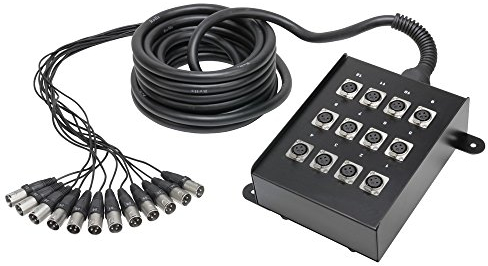 Adam Hall Cables K 12 C 10 - Manguera de Cable con Cajetín de Escenario 12/0 10 m