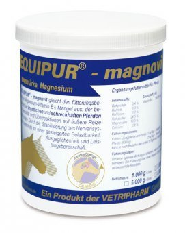 Equipur magnovit | 1 kg | Ergänzungsfuttermittel für Pferde | Mit Magnesium & Vitamin B12