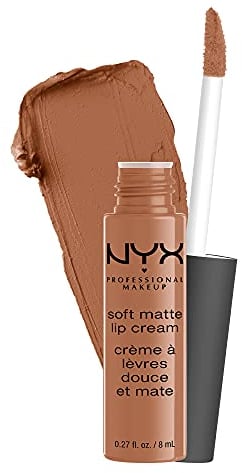 NYX Professional Makeup Lippenstift, Soft Matte Lip Cream, Cremiges und mattes Finish, Hochpigmentiert, Langanhaltend, Vegane Formel, Farbton: London