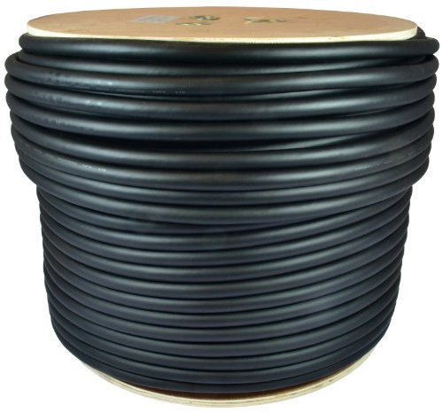 GLS Audio 500 feet Bulk Professional Speaker Cable 12AWG 4 Conductor Black - 12 Gauge Patch Cord 12/4 Wire - Pro 500' Spool Roll 12G 4 Conductor Bulk