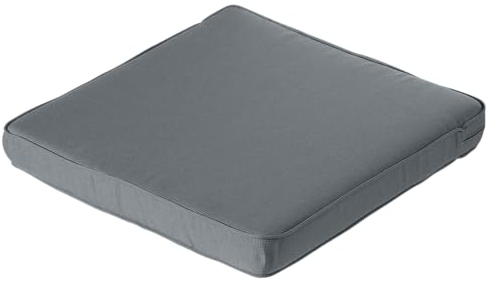 Madison Kissen Lounge Luxus sitzend 100% Acryl-Rib grau, grau, 73 x 73 cm