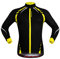 WOSAWE Herren Fahrradjacke Warm Fleece Fahrradbekleidung Atmungsaktiv Fahrrad Mantel für Winter Herbst (Gelb S)