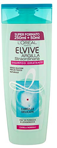 L'Oréal Paris Elvive Argilla Straordinaria Shampoo für Normalhaar, 300 ml