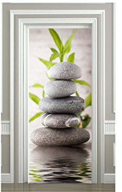 PPA DESIGN Sticker Porte Galets Feuille Effet Flou - SAPP7016 (73x204cm)