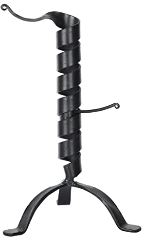 Battle-Merchant - Höhenverstellbarer Mittelalter Kerzenständer aus Eisen - Authentisches Reenactment Accessoire für LARP und Historische Events