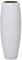 VIVANNO Pflanzkübel Bodenvase Fiberglas Magnum Weiß Hochglanz - 100x29