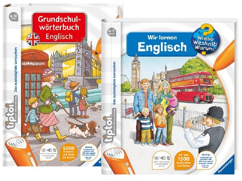 tiptoi Grundschulwörterbuch Englisch und Wir lernen Englisch - Set - 9120055082637