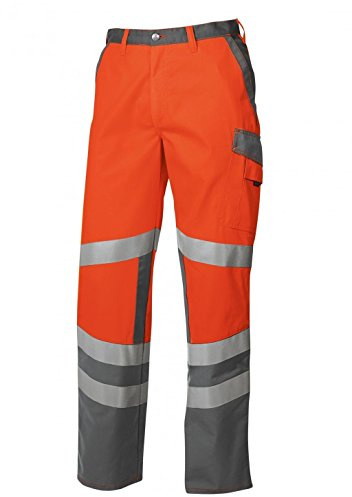BP 2110-845-8553-44n Arbeitshosen, mit elastischem Rückenteil, 270,00 g/m² Stoffmischung, Warnorange/dunkelgrau, 44n