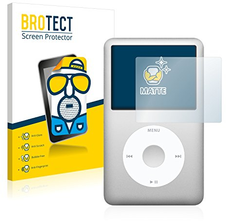 BROTECT Entspiegelungs-Schutzfolie für Apple iPod classic 120 GB (7. Gen.) (2 Stück) Matte Displayschutz-Folie, Anti-Reflex, Anti-Fingerprint