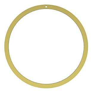 Cooee Design Wreath 20cm Brass