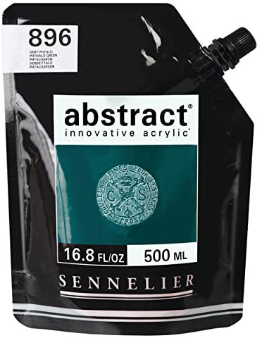 SENNELIER Abstract Acrylic 500ml Pouch, Phthalo Green, (10-121521-896)
